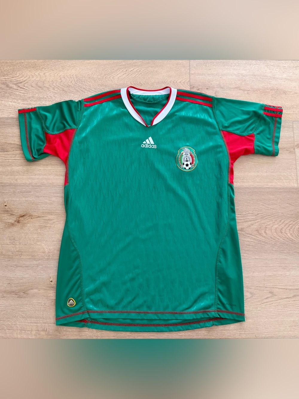 Adidas Mexico 2010 World Cup Home Soccer Jersey Adult L Green